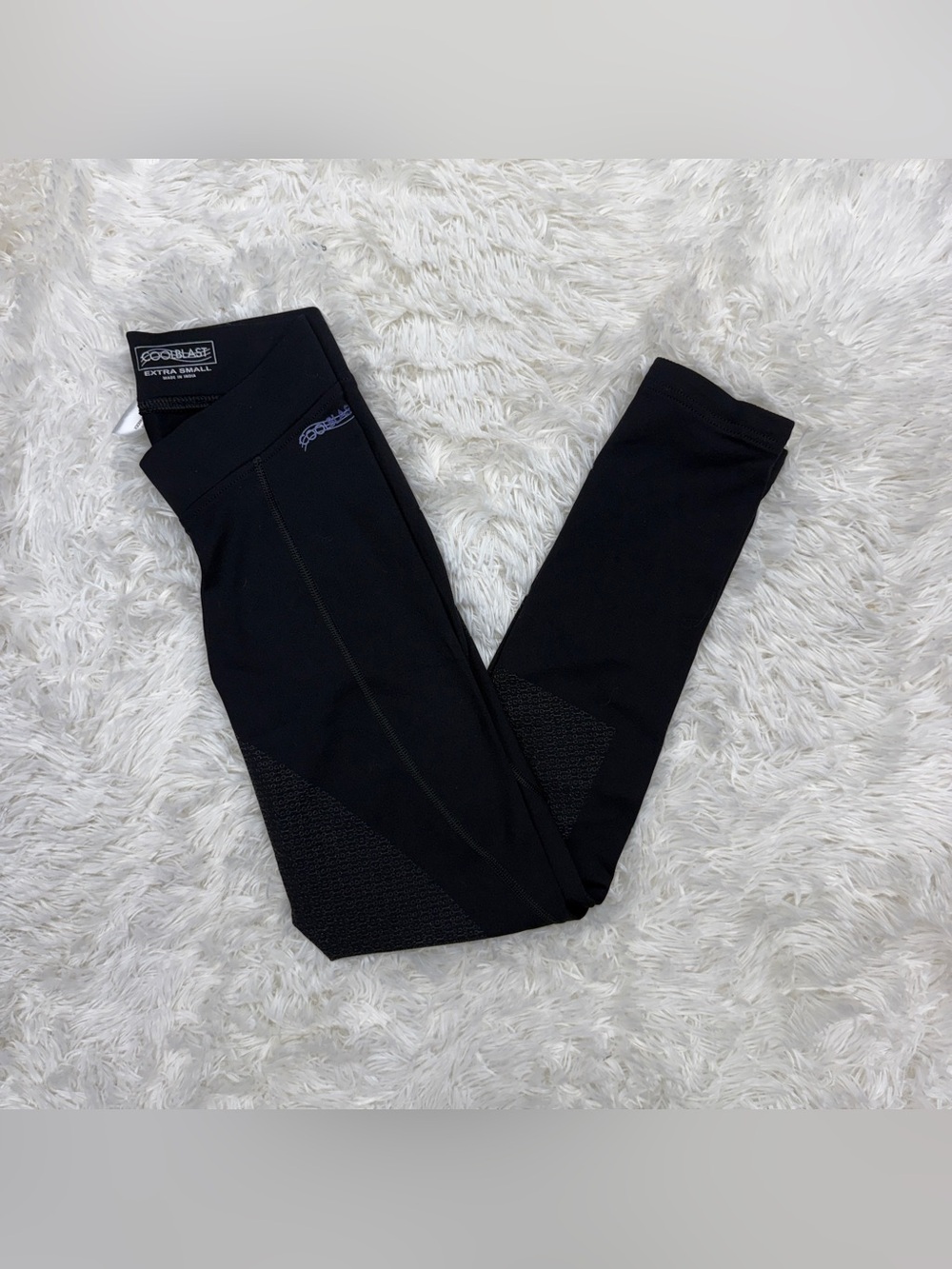 Women’s XS Black Coolblast Full Seat Horseback Riding Tights Breeches. Good Cond